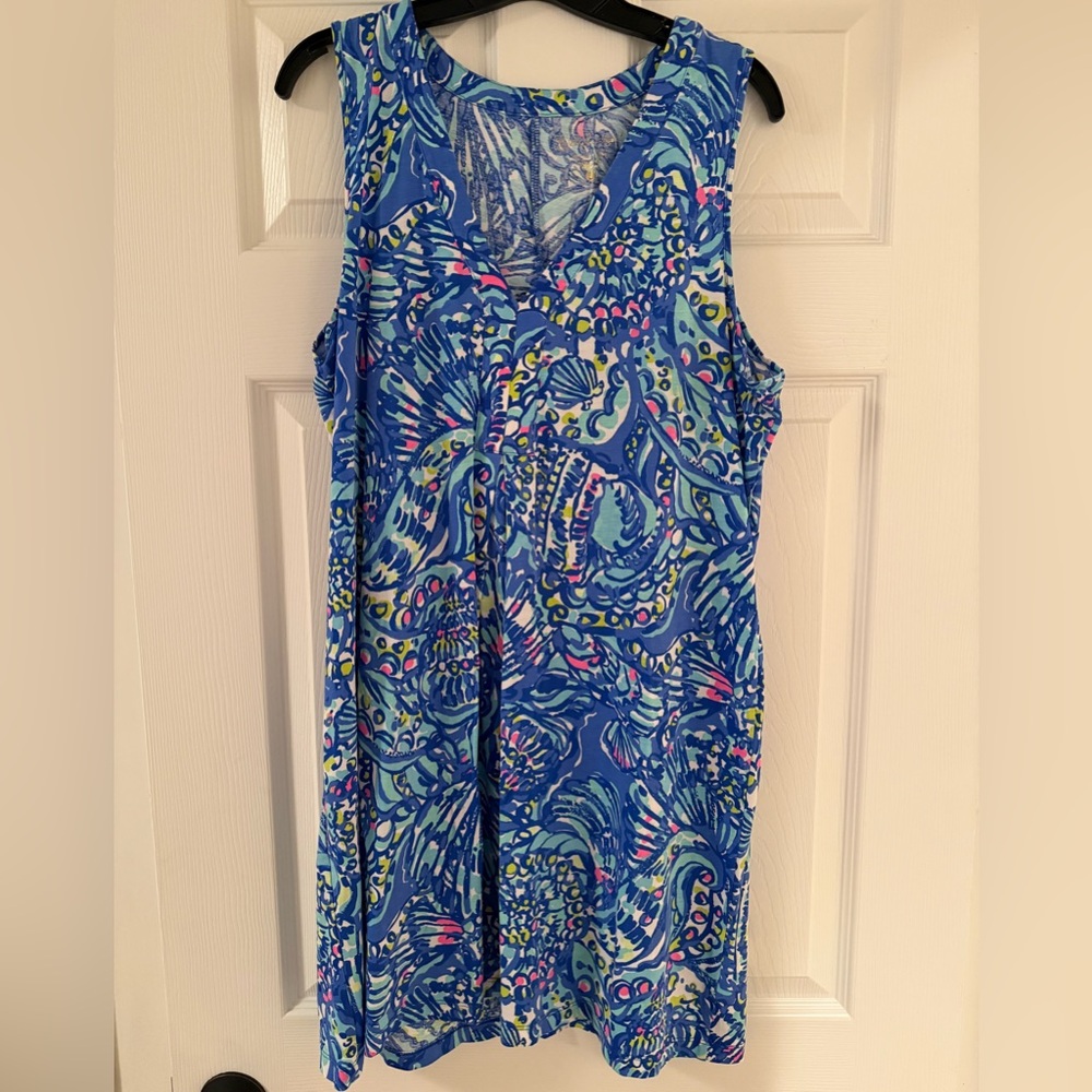 Vibrant Blue Sleeveless Dress